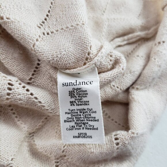 Sundance Soft Whispers Dress Womens XL Beige Sweater Sleeveless Knit A Line - Picture 12 of 12